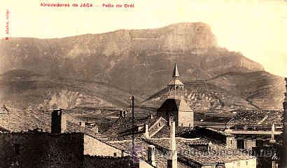 Postales: POSTAL DE JACA PE&Ntilde;A DE OREL M. A&Ntilde;ANOS EDITOR - Foto 1