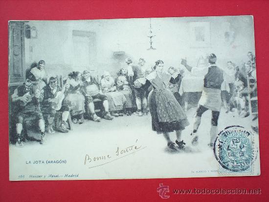 Postales: ZARAGOZA- LA JOTA --ARAGON-CIRCULADA - Foto 1