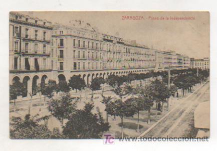 Postales: ZARAGOZA. PASEO DE LA INDEPENDENCIA. - Foto 1