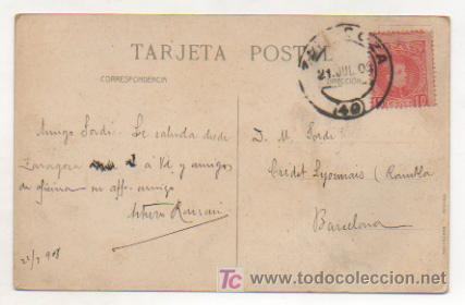 Postales: ZARAGOZA. PASEO DE LA INDEPENDENCIA. - Foto 2
