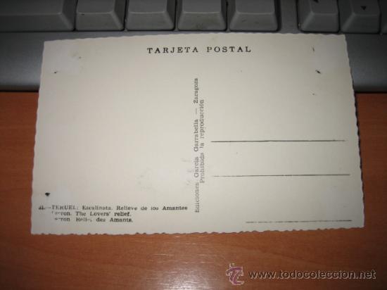 Postales: TERUEL  ESCALINATA RELIEVE DE LOS AMANTES - Foto 2