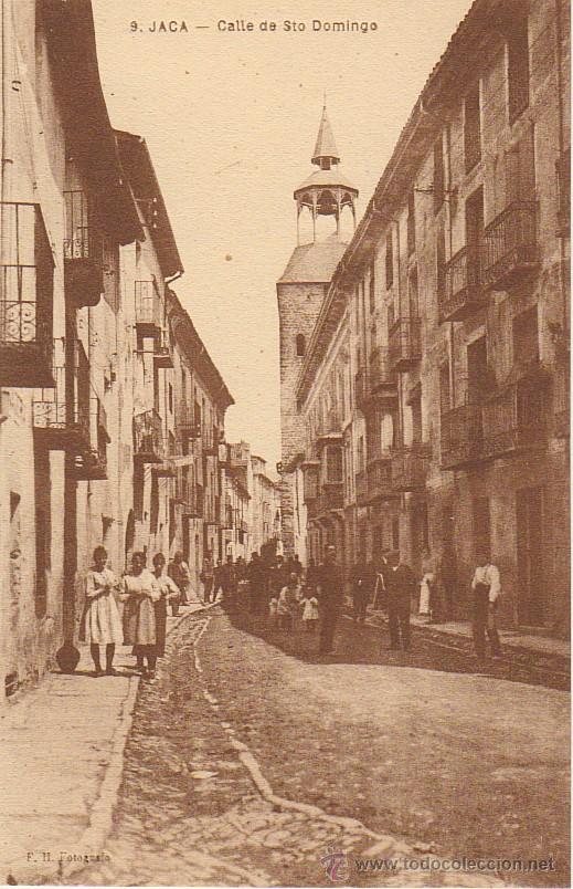 Postales: JACA - CALLE DE SANTO DOMINGO. - Foto 1