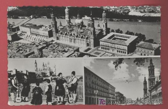 Postales: Zaragoza - El Pilar - A&ntilde;o 1960 - Foto 1