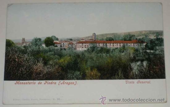 Postkarten: ANTIGUA POSTAL DEL MONASTERIO DE PIEDRA - ARAGON - ED. PURGER & CO. - NO CIRCULADA - SIN DIVIDIR.