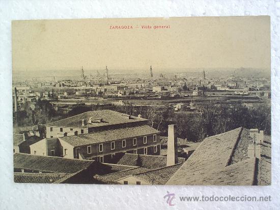Postales: ZARAGOZA -VISTA GENERAL-SIN CRICULAR - Foto 1