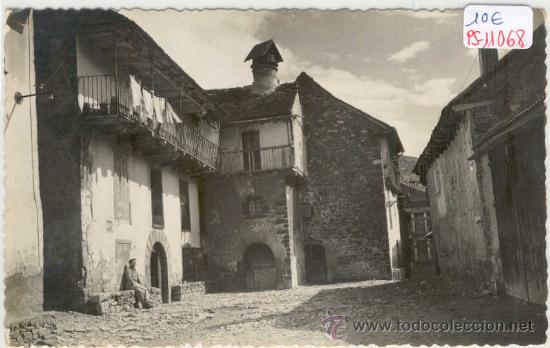 Postales: (PS-11068)POSTAL DE ANSO-PLAZA TIPICA(PIRINEO ARAGONES)