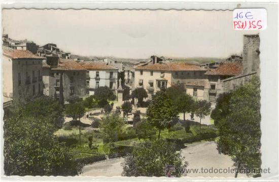 Postales: (PS-11155)POSTAL DE CASPE(ZARAGOZA)-JARDINES DEL SAGRADO CORAZON DE JESUS