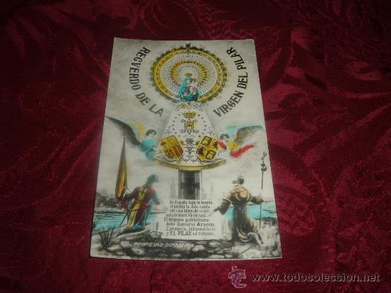 Postales: recuerdo de la virgen del pilar,propiedad dummatzen