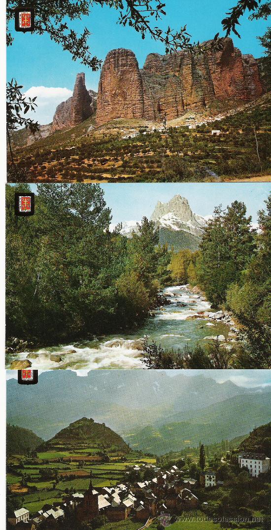 Postcards: PIRINEO ARAGONES - 3 POSTALES -