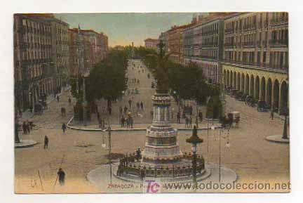 Postales: ZARAGOZA. PASEO DE LA INDEPENDENCIA. - Foto 1