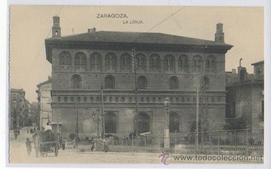 Postales: TARJETA POSTAL LA LONJA ZARAGOZA - Foto 1
