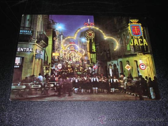 Postales: 15 .-JACA CALLE MAYOR EN FIESTAS ALTO ARAGON FOT. PE&Ntilde;ARROYA 15X10 CM.