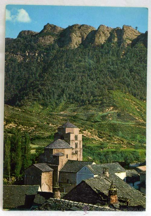 Postales: Postal Santa Cruz de Ser&oacute;s Iglesia rom&aacute;nica siglo XI Monumento Nacional a&ntilde;os 70