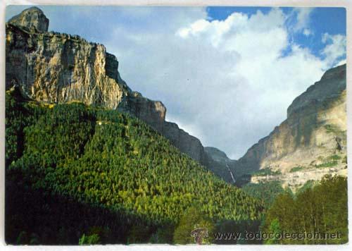 Postales: Postal Parque Nacional Ordesa vista parcial Cotatuero pico Solarons Foto Pe&ntilde;arroya a&ntilde;os 60 sin circu