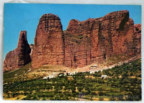 Postcards: Postal Riglos vista general de los Mallos 1973