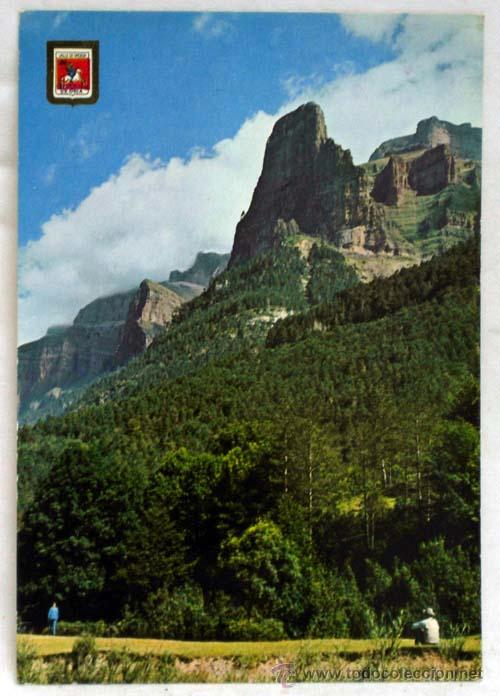 Postales: Postal Parque Nacional de Ordesa Tozal del Mallo Soberanas Escudo Oro a&ntilde;os 60 sin circular