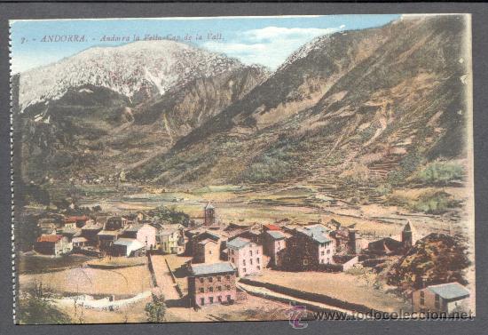 Postales: ANDORRA LA VELLA CAP DE LA VALL - Foto 1