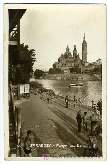 Postales: ZARAGOZA, PLAYA DEL EBRO,   P28558 - Foto 1