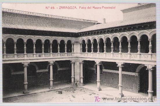 Postales: Zaragoza.- Patio del Museo Provincial. - Foto 1