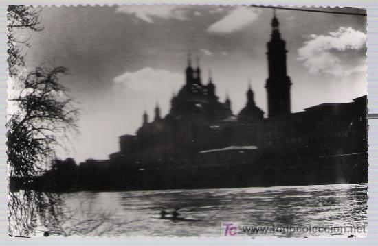 Postales: Zaragoza. El Pilar desde el R&iacute;o Ebro. - Foto 1