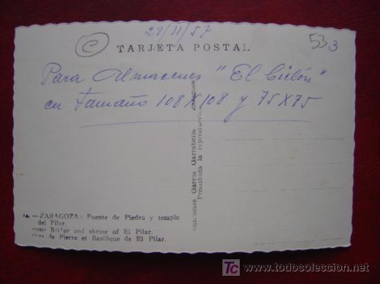 Postales: ZARAGOZA - Foto 2