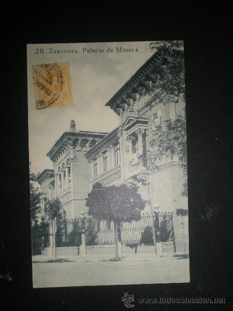 Postales: ARAGON ZARAGOZA .   POSTAL PALACIO DE MUSEOS. N&ordm; 28 - Foto 1