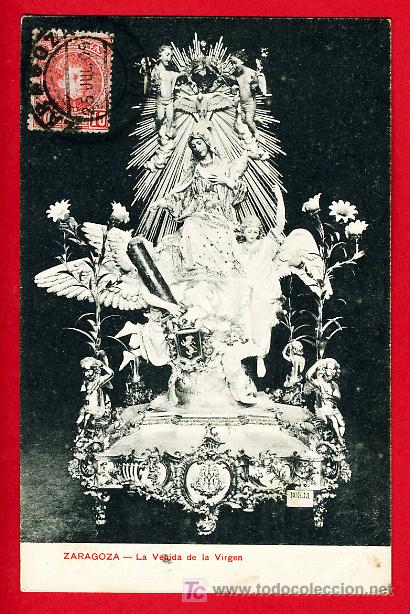 Postales: ZARAGOZA, LA VENIDA DE LA VIRGEN,    P40016 - Foto 1