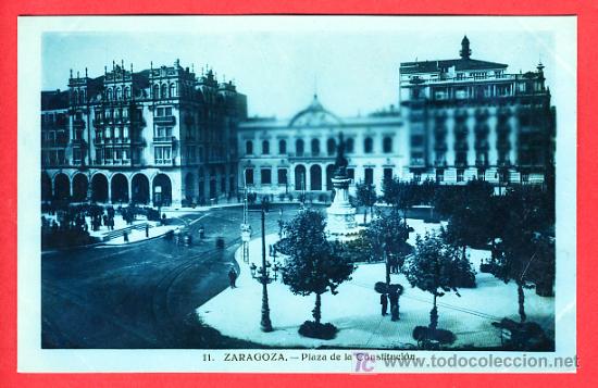 Postales: ZARAGOZA, PLAZA DE LA CONSTITUCION,     P40052 - Foto 1