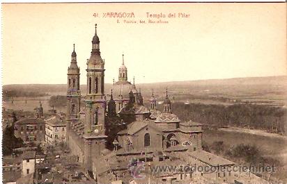 Postales: POSTAL ZARAGOZA TEMPLO DEL PILAR - Foto 1