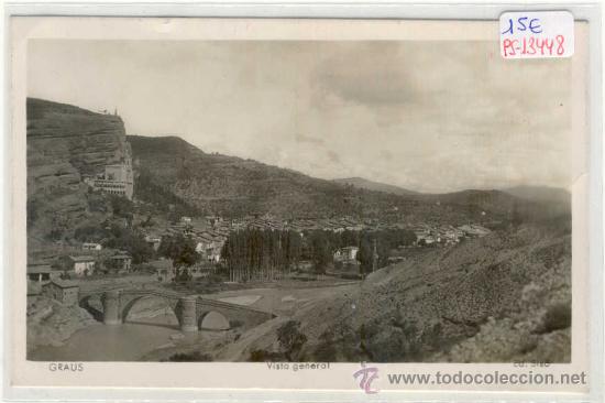 Postales: (PS-13448)POSTAL DE GRAUS(HUESCA)-VISTA GENERAL