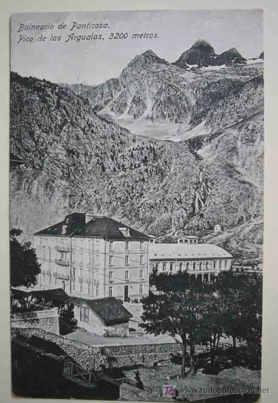 Postales: Postal Antigua : Balneario de Panticosa - Pico de Argualas