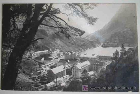 Postales: Postal Antigua : Balneario de Panticosa desde la cascada del Pino