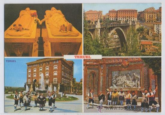 Postales: TARJETA POSTAL DIFERENTES ASPECTOS DE LA CIUDAD TERUEL