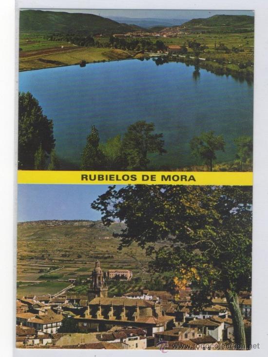 Postales: TARJETA POSTAL RUBIELOS DE MORA 950 MTS. ALT. LA LAGUNA VISTA PARCIAL TERUEL