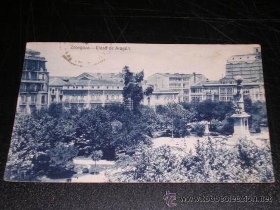 Postales: ZARAGOZA - PLAZA DE ARAGON - Foto 1