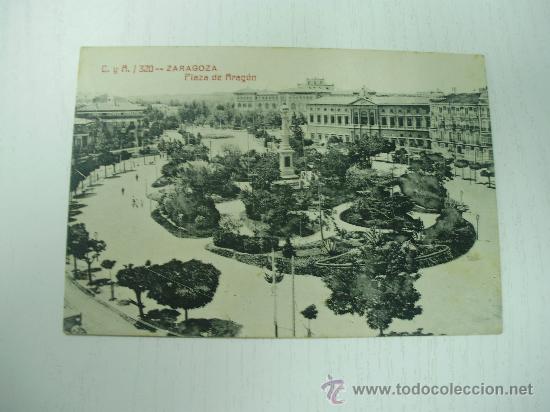Postales: ZARAGOZA - PLAZA DE ARAGON - Foto 1
