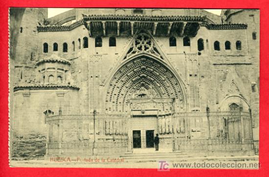 Postales: HUESCA, PORTADA DE LA CATEDRAL,       P32972 - Foto 1