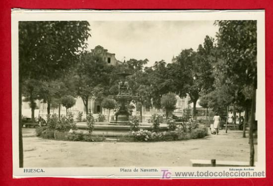 Postales: HUESCA, PLAZA DE NAVARRA,       P32977 - Foto 1
