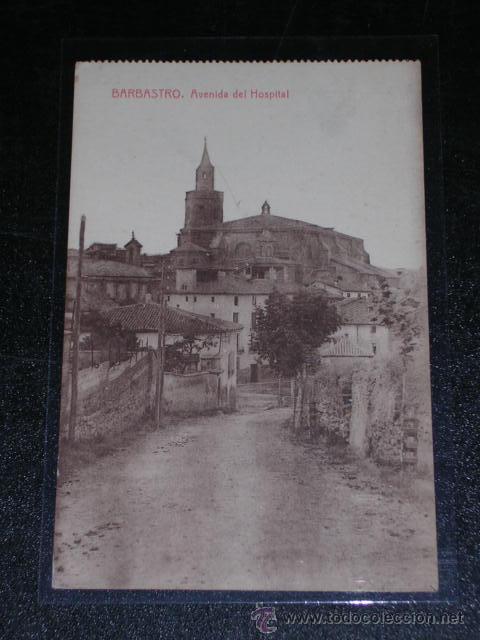 Postales: BARBASTRO , AVENIDA DEL HOSPITAL - Foto 1