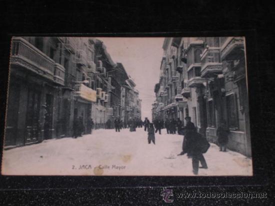 Postales: 2 JACA - ( HUESCA ) CALLE MAYOR - Foto 1