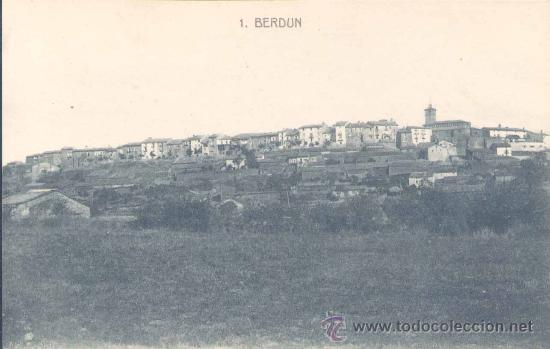 Postales: BERDUN(HUESCA).-VISTA