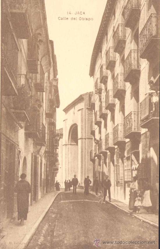 Postkarten: JACA(HUESCA).-CALLE DEL OBISPO