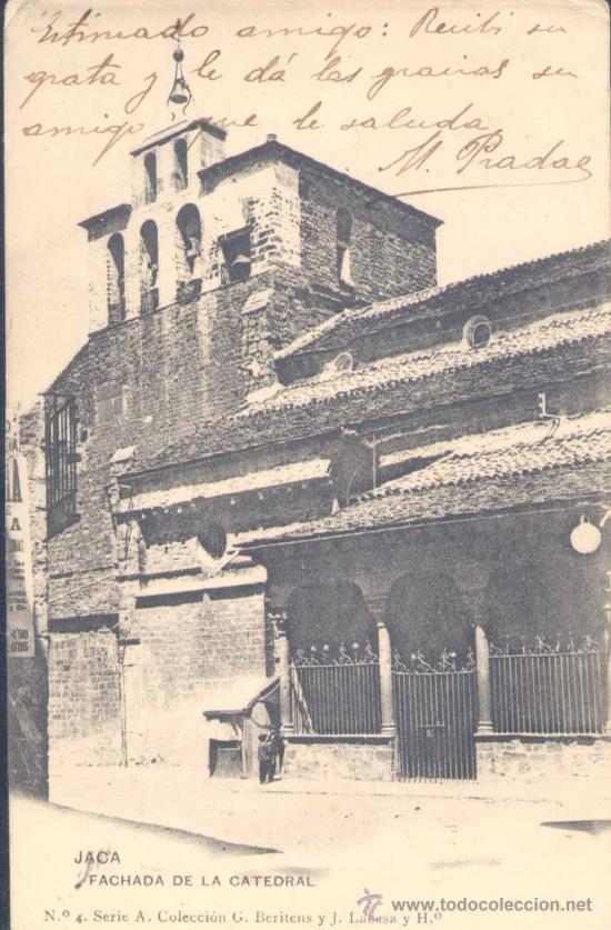 Postcards: JACA(HUESCA).-FACHADA DE LA CATEDRAL