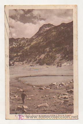 Postales: BENASQUE. PICO DE LA RENCLUSA DESDE EL PLAN DE ESTANY. - Foto 1