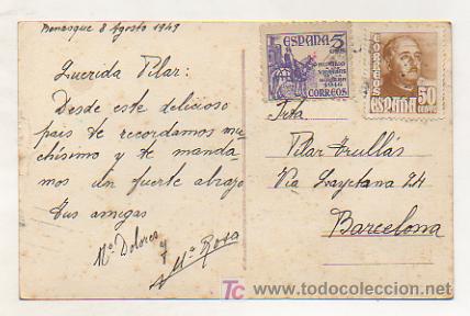 Postales: BENASQUE. PICO DE LA RENCLUSA DESDE EL PLAN DE ESTANY. - Foto 2