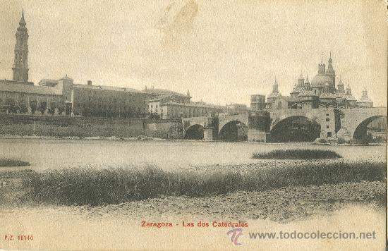 Postales: ZARAGOZA. LAS DOS CATEDRALES. - Foto 1