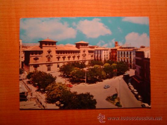 Postales: POSTAL HUESCA PLAZA DE NAVARRA SIN CIRCULAR - Foto 1