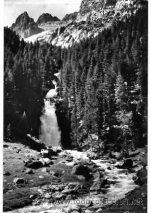Postales: POSTAL BENASQUE CASCADA DE REMA&Ntilde;E - Foto 1
