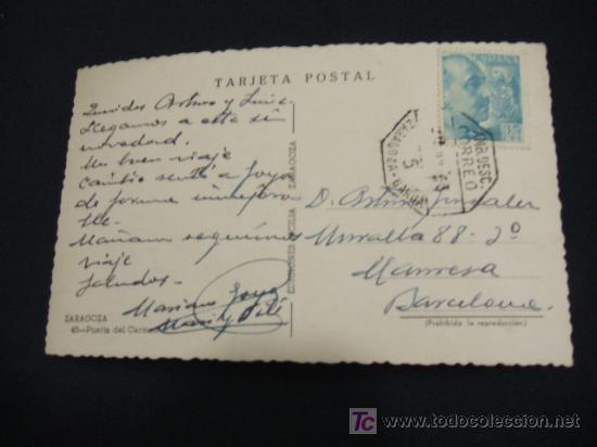 Postales: ZARAGOZA - PUERTA DEL CARMEN - - Foto 2