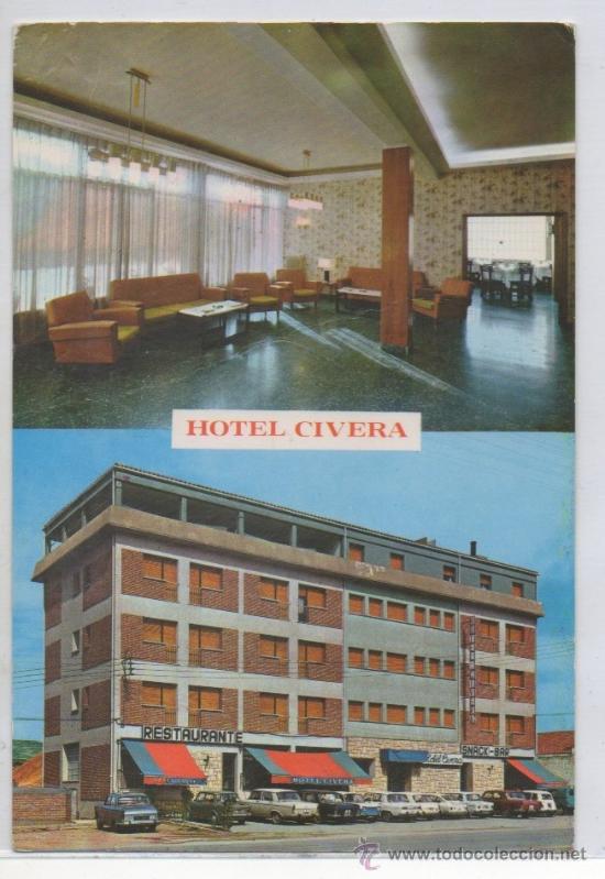 Postales: TARJETA POSTAL HOTEL CIVERA  FACHADA PRINCIPAL TERUEL